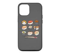 Carcasa para iPhone 12/12 Pro Happy Sushi Anime Kawaii Set Japanese Food Lover Otaku Manga