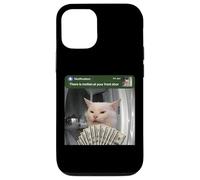 Carcasa para iPhone 12/12 Pro Hay Movimiento en tu Puerta de Entrada Funny Cat Motion Meme
