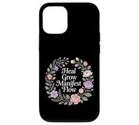 Carcasa para iPhone 12/12 Pro Heal Grow Manifest Flow Mentalidad de Bienestar Espiritual