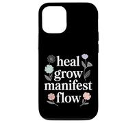 Carcasa para iPhone 12/12 Pro Heal Grow Manifest Flow Spiritual Wellness Mindset -