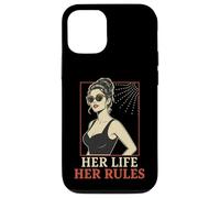 Carcasa para iPhone 12/12 Pro Her Life Her Rules Cita Independiente Pin Up Girl