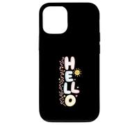 Carcasa para iPhone 12/12 Pro Hola, Lindo Saludo Kawaii Pastel Happy Doodle