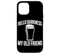 Carcasa para iPhone 12/12 Pro Hola Oscuridad Mi Viejo Amigo Cerveza Beber Humor Strout Beer