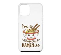 Carcasa para iPhone 12/12 Pro Hopeless Ramentic Lindo Kawaii Ramen Fideos Pun Texto Blanco