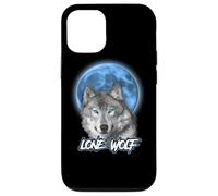 Carcasa para iPhone 12/12 Pro Howling Lone Wolf On Moon Animal Funny Wolves Lover