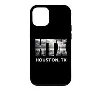 Carcasa para iPhone 12/12 Pro HTX City of Houston Skyline Art Downtown Texas Souvenir Gift