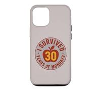 Carcasa para iPhone 12/12 Pro Humor de Maestros Jubilados: sobreviví 30 años de Lunes