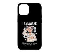 Carcasa para iPhone 12/12 Pro I Am Awake Please Respect My Privacy Sarcastic Tired Morning