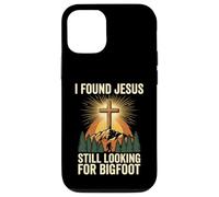 Carcasa para iPhone 12/12 Pro I Found Jesus Still Looking For Bigfoot Cristo Cruz Dios Rey