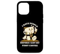 Carcasa para iPhone 12/12 Pro I Hate People Before I Got My First Coffee Humour