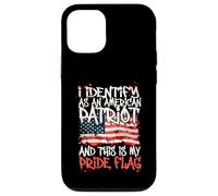 Carcasa para iPhone 12/12 Pro I Identify As An American Patriot This Is My Pride Flag