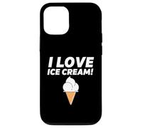 Carcasa para iPhone 12/12 Pro I Love Ice Cream Party Outfit Vanilla Soft Serve Gelato Cone