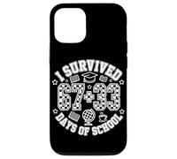 Carcasa para iPhone 12/12 Pro I Survived 67+33 Days of School Funny 100th Day of School