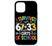 Carcasa para iPhone 12/12 Pro I Survived 67 + 33 Days School Kids Funny Math 100th Day