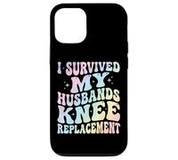 Carcasa para iPhone 12/12 Pro I Survived My Husbands Knee Replacement Cirugia Articular