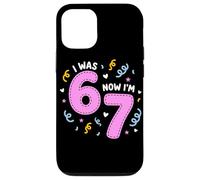 Carcasa para iPhone 12/12 Pro I Was 6 Now I'm 7 Funny 7th Birthday Girl Party