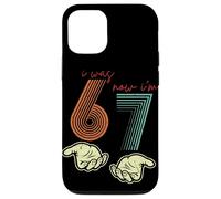 Carcasa para iPhone 12/12 Pro I Was 6 Now I'm 7 Funny 7th Birthday Retro Hands Meme Girls