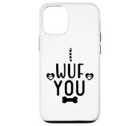 Carcasa para iPhone 12/12 Pro I Wuf You Dog Lover Cute Dog Paw Print Dog Mom Dad Dogs Mum