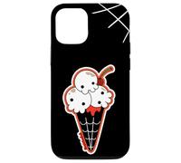 Carcasa para iPhone 12/12 Pro Ice Cream Skull Spoopy Yami Kawaii Halloween Design, Spooky
