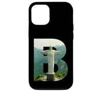 Carcasa para iPhone 12/12 Pro Iconic Brasil Paisaje Cristo Redentor Letra B