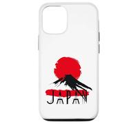 Carcasa para iPhone 12/12 Pro Icono de Viaje al Atardecer del Monte Fuji de Japón para Amantes de la Cultura
