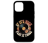 Carcasa para iPhone 12/12 Pro If It's Nice Play It Twice Vinyl Fan Collector Music -