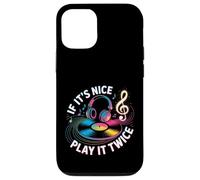 Carcasa para iPhone 12/12 Pro If It's Nice Play It Twice Vinyl Fan Collector Music