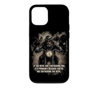 Carcasa para iPhone 12/12 Pro If The Devil Isn'T Bothering You... Men Christian Motorcycle