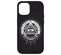 Carcasa para iPhone 12/12 Pro Illuminati Todo lo Viendo Ojo conspiración ilusión pirámide