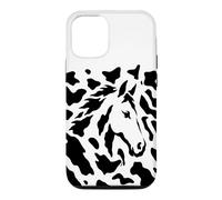 Carcasa para iPhone 12/12 Pro Ilusión de Cabeza de Caballo Oculto