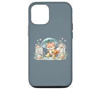 Carcasa para iPhone 12/12 Pro Ilustración caprichosa del Zorro del Paraguas