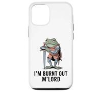 Carcasa para iPhone 12/12 Pro Im Burnt out MLord Funny Knight Frog Meme Boys Men Sarcastic