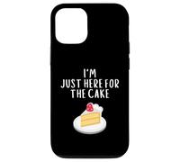 Carcasa para iPhone 12/12 Pro I'm Just Here For The Cake Funny Wedding Party Costume Cakes
