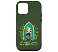 Carcasa para iPhone 12/12 Pro Im Not Old I'm Medieval Funny Frog Knight Fantasía Humor