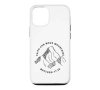 Carcasa para iPhone 12/12 Pro Impresión Frontal y Trasera La fe Cristiana Puede Mover montañas