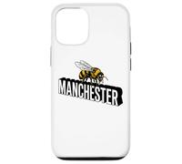 Carcasa para iPhone 12/12 Pro Impresión Negra Adornada de Abeja 3D del Manchester England