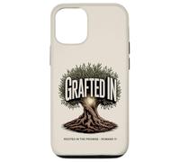 Carcasa para iPhone 12/12 Pro Injertado En Rooted in The Promise Romans 11 Olivo