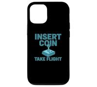 Carcasa para iPhone 12/12 Pro Insertar Coin Take Flight Videojuego Retro
