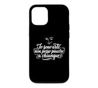 Carcasa para iPhone 12/12 Pro Io Sono Arte Non POSSO Piacere A Chiunque Frase Ironica