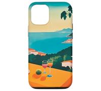 Carcasa para iPhone 12/12 Pro Italian Village Cocktail by The Sea Amalfi Summer Art