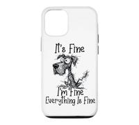 Carcasa para iPhone 12/12 Pro It's Fine I'm Fine Everything is Fine Funny Great Danés Dog