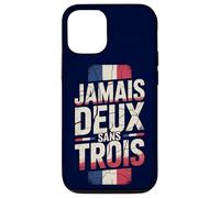 Carcasa para iPhone 12/12 Pro Jamais Deux Sans Trois Francia FRA Vintage