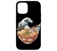 Carcasa para iPhone 12/12 Pro Japonés Ramen Bowl Ocean Kanagawa Wave Anime Food Noodle