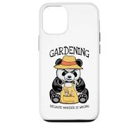 Carcasa para iPhone 12/12 Pro Jardinería Porque el Asesinato está Mal Amante de Las Plantas Panda Malvado
