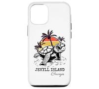 Carcasa para iPhone 12/12 Pro Jekyll Island Georgia Sea Turtle Preserve 70s Estilo Retro