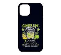 Carcasa para iPhone 12/12 Pro Jengibre Lima Vodka Receta De Cóctel Divertido Bartender Mixology