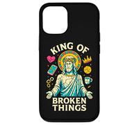 Carcasa para iPhone 12/12 Pro Jesús Rey de Las Cosas Rotas Christian Healing Inspirador