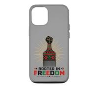 Carcasa para iPhone 12/12 Pro Juneteenth Rooted in Freedom Afro Pick Fist
