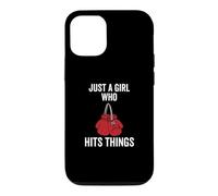 Carcasa para iPhone 12/12 Pro Just a Girl Who Hits Things Guantes de Boxeo Mujeres Punching
