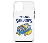 Carcasa para iPhone 12/12 Pro Just Add Sardines Funny Seafood Lover Retro Fish Tin Humor